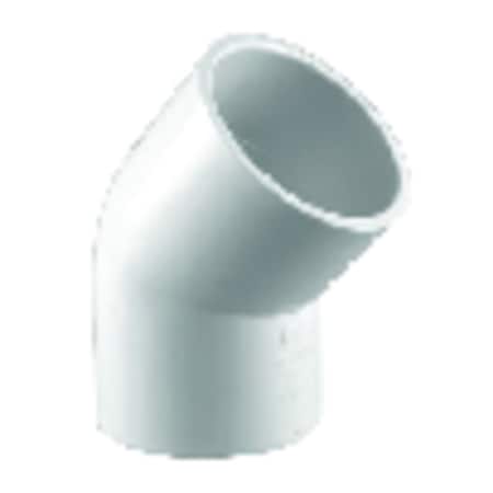 Charlotte Pipe And Foundry Charlotte Pipe Schedule 40 1/2 in. Slip X 1/2 in. D Slip PVC 45 Degree Elbow 1 pk PVC 02309 0600